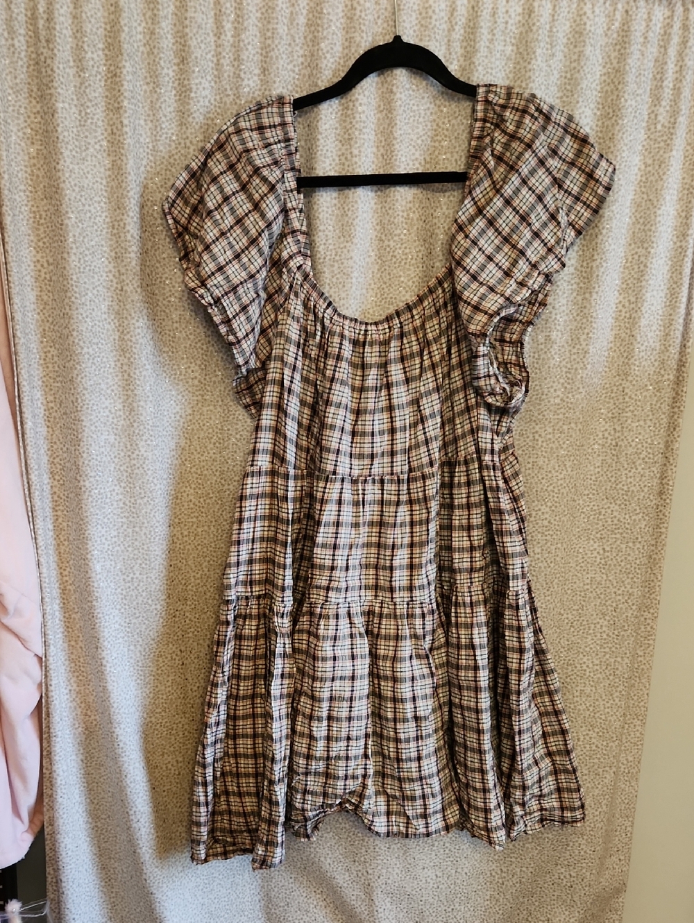 Old Navy Plaid Babydoll Dress